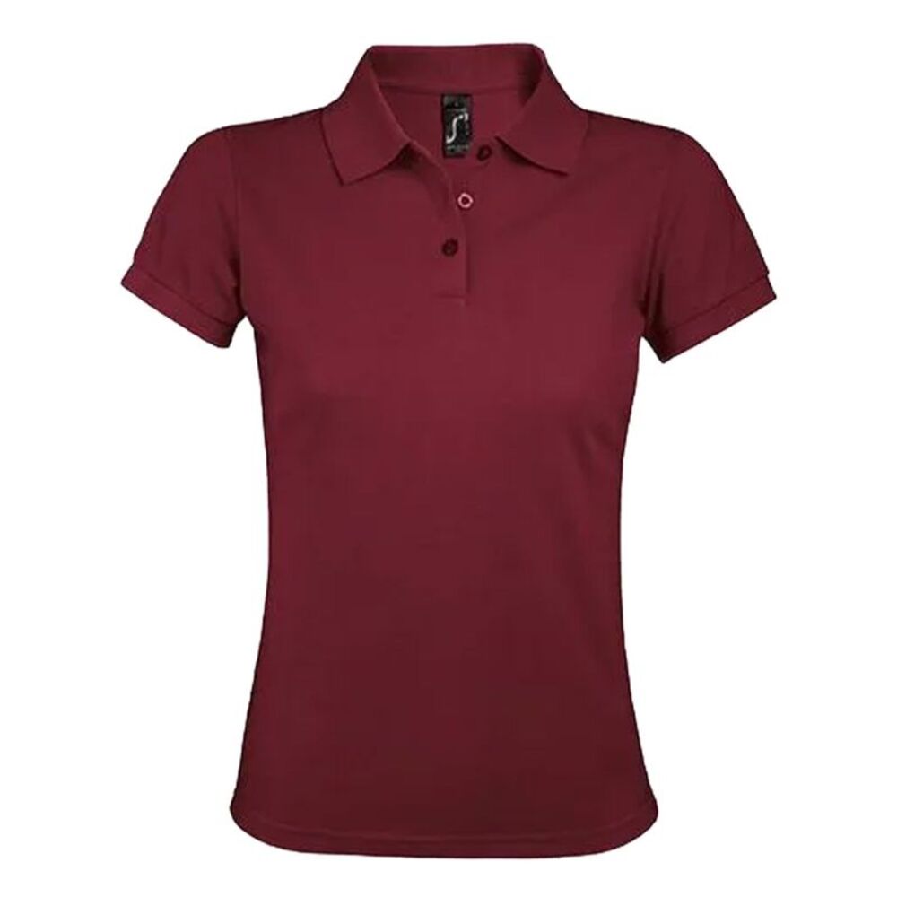 SOLS Womens/Ladies Prime Polo Shirt / Burgundy